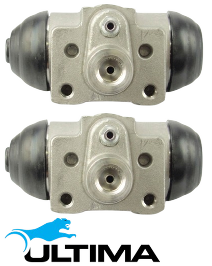 PAIR OF ULTIMA REAR WHEEL CYLINDERS TO SUIT HOLDEN RODEO RA ALLOYTEC LCA 6VE1 3.5L 3.6L V6