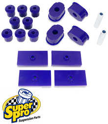 SUPERPRO REAR LEAF SPRING COMPLETE BUSH KIT TO SUIT FORD FALCON XE EB ED EL CLEVELAND 302 WINDSOR OHV MPFI 4.9L 5.0L V8 SUITS WAGON ONLY