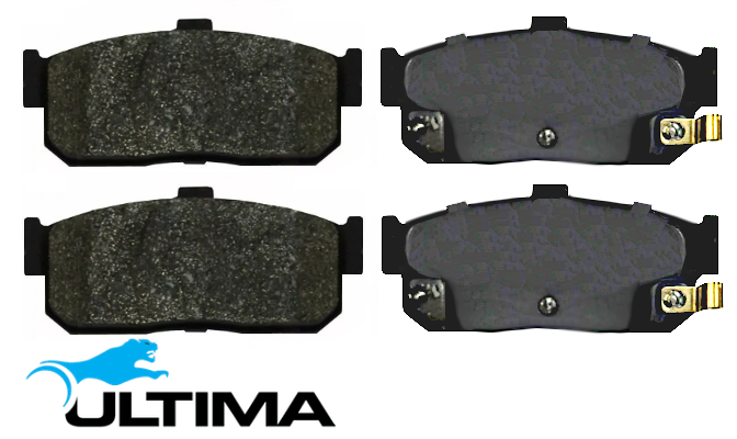 ULTIMA REAR CERAMIC BRAKE PAD SET TO SUIT NISSAN MAXIMA J30 VG30DE VE30DE 3.0L V6 SUMITOMO DISC