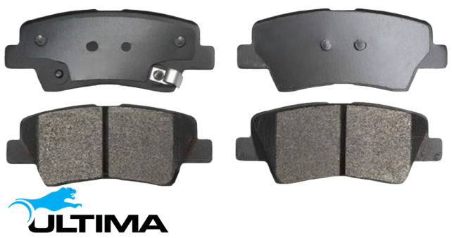 ULTIMA REAR BRAKE PAD SET TO SUIT KIA RIO YB G3LC G3LE TURBO 1.0L I3 NON ELECTRIC PARK BRAKE