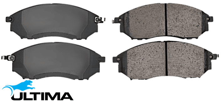 ULTIMA FRONT BRAKE PAD SET TO SUIT NISSAN STAGEA C34 RB25DET TURBO 2.5L I6 FROM 08/1998