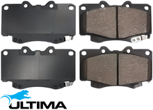 ULTIMA FRONT BRAKE PAD SET TO SUIT TOYOTA HILUX KUN25R KUN26R 1KD-FTV 2KD-FTV 2.5 3.0 I4 WITHOUT VSC