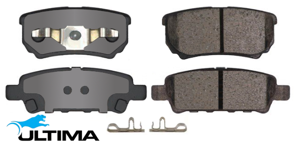 ULTIMA REAR CERAMIC BRAKE PAD SET TO SUIT HONDA CR-V RM N22A2 N22B4 N16A4 1.6L 2.2L I4