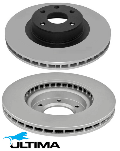 ULTIMA FRONT DISC BRAKE ROTOR SET TO SUIT HOLDEN COMMODORE VE VF ALLOYTEC LY7 LE0 LW2 LWR 3.6L V6