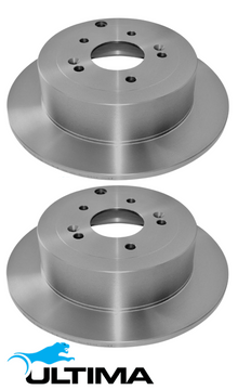 ULTIMA REAR SOLID DISC BRAKE ROTOR SET TO SUIT HYUNDAI SANTA FE CM G6EA G6DB G6DC 2.7L 3.3L 3.5L V6