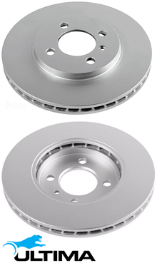 ULTIMA REAR SOLID DISC BRAKE ROTOR SET TO SUIT HYUNDAI SANTA FE DM G4KJ 2.4L I4 CHASSIS ST81B ONLY