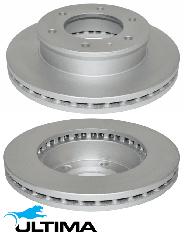 ULTIMA FRONT VENTED DISC BRAKE ROTOR SET TO SUIT MAZDA B4000 BRAVO EX FX HX 1V 4.0L V6 OD 288.5MM
