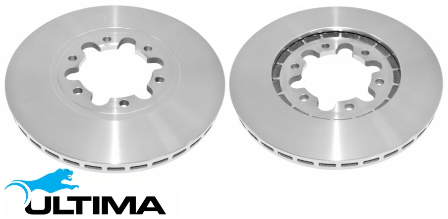 ULTIMA FRONT VENTED DISC BRAKE ROTORS TO SUIT MAZDA B2500 BRAVO UF WL 2.5L I4 SUITS 2D UTE RWD ONLY