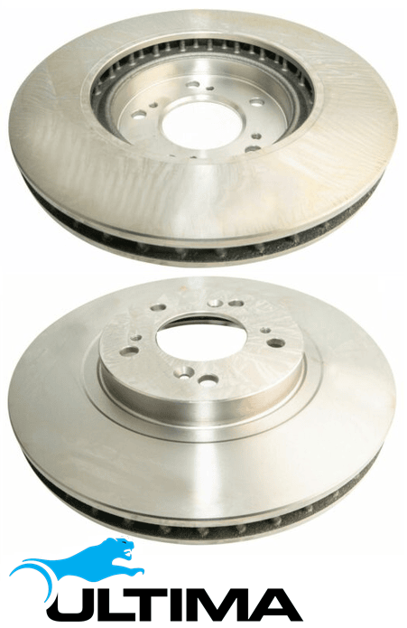 ULTIMA FRONT VENTED DISC BRAKE ROTOR SET TO SUIT HONDA CR-V RE K24Z1 2.4L I4