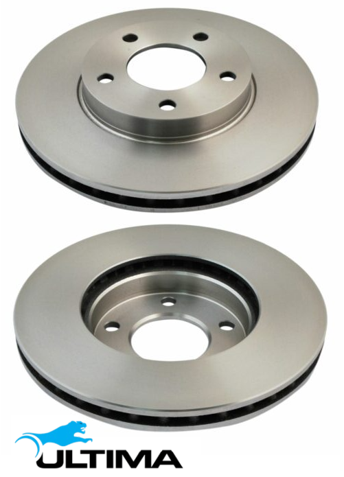 ULTIMA FRONT VENTED DISC BRAKE ROTOR SET TO SUIT FORD ESCAPE ZB L3 2.3L I4 TILL 12/2005