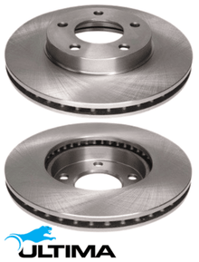ULTIMA FRONT VENTED DISC BRAKE ROTOR SET TO SUIT FORD ESCAPE BA ZA ZB AJ 3.0L V6 TILL 12/2005