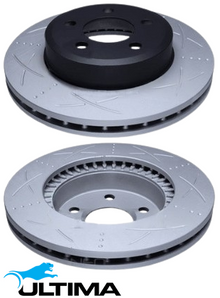 ULTIMA FRONT DISC BRAKE ROTOR SET TO SUIT FORD FAIRLANE BA BF BARRA 182 190 4.0L I6