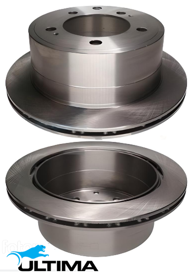 ULTIMA REAR DISC BRAKE ROTOR SET TO SUIT TOYOTA LANDCRUISER VDJ76R VDJ78R VDJ79R 1VD-FTV 4.5L V8