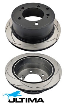 ULTIMA REAR DISC BRAKE ROTOR SET TO SUIT TOYOTA LANDCRUISER VDJ76R VDJ78R VDJ79R 1VD-FTV 4.5L V8