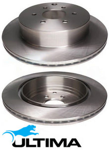 ULTIMA REAR VENTED DISC BRAKE ROTOR SET TO SUIT NISSAN YD25DDTI 2.5L I4 SUITS 17'' WHEELS