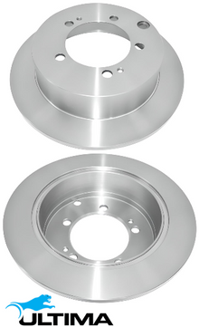 ULTIMA REAR SOLID DISC BRAKE ROTOR SET TO SUIT MITSUBISHI AIRTREK CU ZE 4G64 4G63T 2.0L 2.4L I4