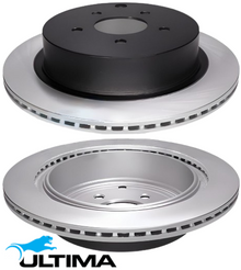 ULTIMA REAR VENTED DISC BRAKE ROTOR SET TO SUIT NISSAN PATHFINDER R52 VQ35DE VQ35DD 3.5L V6