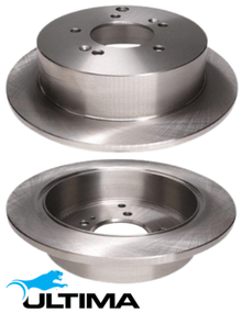 ULTIMA REAR SOLID DISC BRAKE ROTOR SET TO SUIT KIA SPORTAGE KM SL G4GC G4KD G4KE D4EA 2.0L 2.4L I4