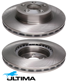 ULTIMA FRONT DISC BRAKE ROTOR SET TO SUIT FORD TERRITORY SZ 276DT TURBO DIESEL 2.7L V6