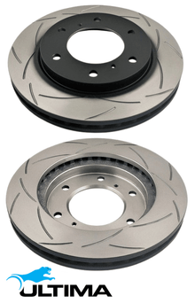 ULTIMA FRONT DISC BRAKE ROTOR SET TO SUIT MITSUBISHI TRITON ML 6G74 3.5L V6