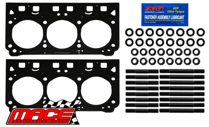 MACE MLS HEAD GASKET SET AND HEAD STUD KIT TO SUIT HOLDEN ECOTEC L36 L67 SUPERCHARGED 3.8L V6