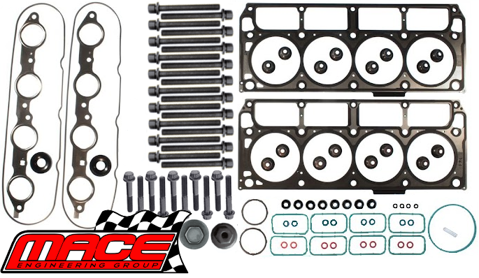 MLS VRS GASKET SET & HEAD BOLTS COMBO PACK FOR HOLDEN CALAIS VZ VE VF L76 L77 L98 LS3 6.0L 6.2L V8