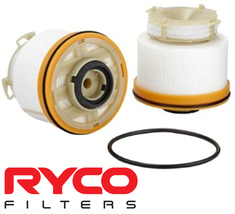 RYCO CARTRIDGE FUEL FILTER TO SUIT TOYOTA HILUX KUN16R KUN26R 1KD-FTV TURBO DIESEL 3.0L I4