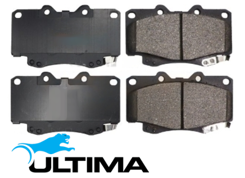 ULTIMA FRONT BRAKE PAD SET TO SUIT TOYOTA HILUX GRN215R GGN25R 1GR-FE 4.0L V6 WITHOUT VSC