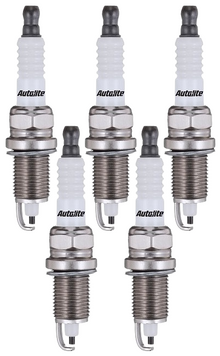 SET OF 5 AUTOLITE SPARK PLUGS TO SUIT AUDI 5+5 WE 2.1L I5