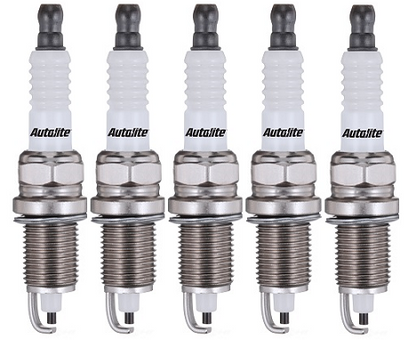 SET OF 5 AUTOLITE SPARK PLUGS TO SUIT AUDI 90 B3 NG 2.3L I5