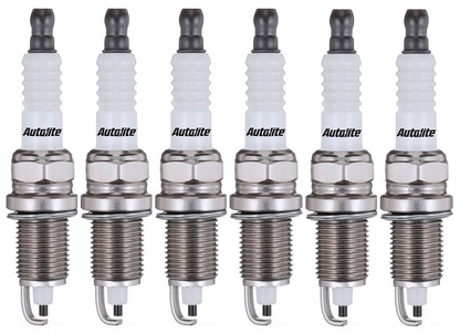 SET OF 6 AUTOLITE SPARK PLUGS TO SUIT SAAB 9000 B308I 3.0L V6