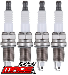 SET OF 4 MACE COPPER CORE SPARK PLUGS TO SUIT NISSAN BLUEBIRD U13 KA24DE 2.4L I4