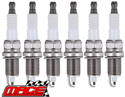 6 X MACE COPPER CORE SPARK PLUG TO SUIT HOLDEN COMMODORE VP VR VT VX VY BUICK L27 L67 S/C 3.8L V6