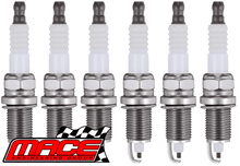 SET OF 6 COPPER CORE MACE SPARK PLUGS TO SUIT LEXUS IS200 GXE10R 1GZ-FE 2.0L I6