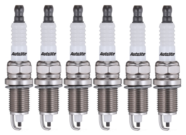 SET OF 6 AUTOLITE SPARK PLUGS TO SUIT DAEWOO MUSSO F0B M162.990 3.2L I6