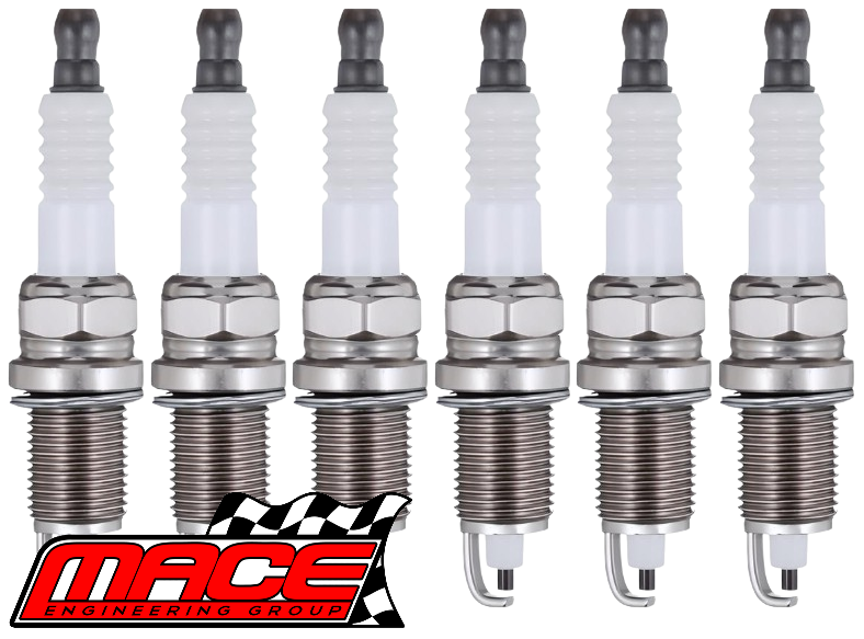 6 X MACE COPPER CORE SPARK PLUGS TO SUIT PORSCHE PANAMERA 970 M4620 CGEA SUPERCHARGED 3.0L 3.6L V6