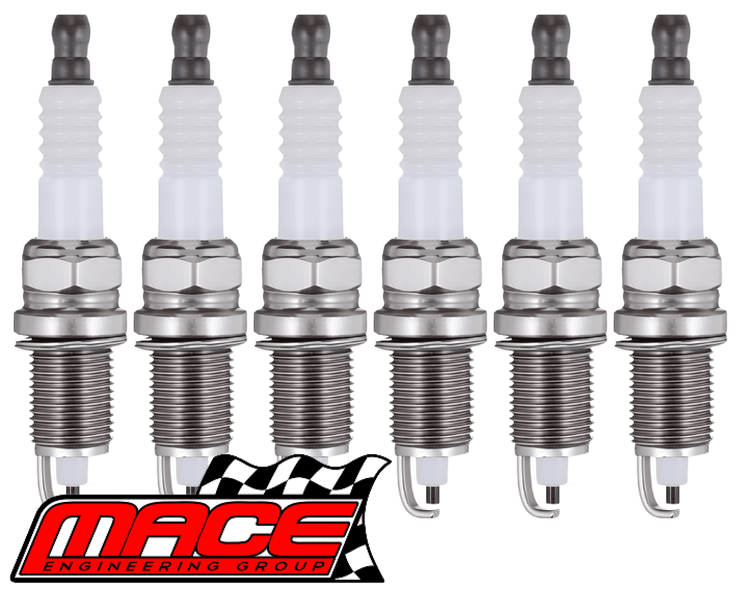 SET OF 6 MACE COPPER CORE SPARK PLUGS TO SUIT SUBARU TRIBECA WX EZ36D 3.6L F6 TILL 12/2009