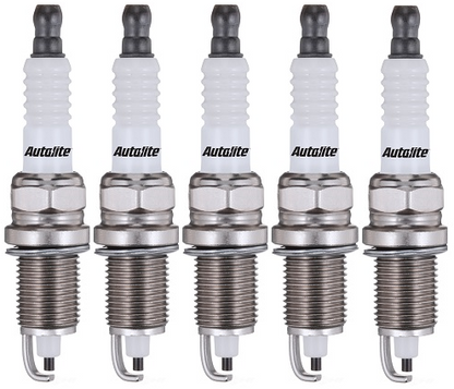 SET OF 5 AUTOLITE SPARK PLUGS TO SUIT VOLVO S70 P80 B5234T3 B5254T B5244T TURBO 2.3L 2.4L I5