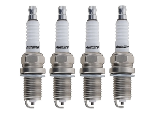 SET OF 4 AUTOLITE SPARK PLUGS TO SUIT FORD CORSAIR UA CA20E 2.0L I4 EXHAUST SIDE