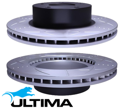 ULTIMA FRONT DISC BRAKE ROTOR SET TO SUIT HOLDEN ONE TONNER VY VZ ECOTEC L36 ALLOYTEC LE0 3.6 3.8 V6