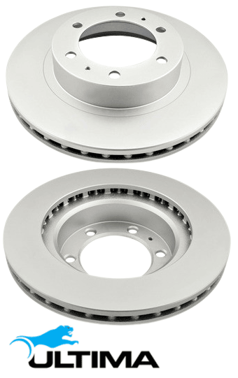 ULTIMA FRONT DISC BRAKE ROTORS FOR TOYOTA 1KD-FTV 2KD-FTV 1GDFTV 2GDFTV 2TRFE 2.4 2.5 2.7 2.8 3.0 I4