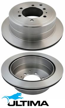 ULTIMA REAR VENTED DISC BRAKE ROTORS TO SUIT TOYOTA LANDCRUISER FZJ80R 1FZ-FE 4.5L I6