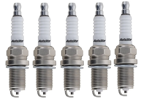 SET OF 5 AUTOLITE SPARK PLUGS TO SUIT VOLKSWAGEN CARAVELLE T4 AET 2.5L I5