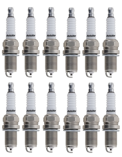SET OF 12 AUTOLITE SPARK PLUGS TO SUIT MERCEDES BENZ SL600 R230 M275.951 M275.954 TWIN TURBO 5.5 V12