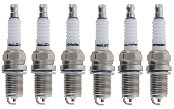 SET OF 6 AUTOLITE SPARK PLUGS TO SUIT MAZDA 626 GE KL 2.5L V6