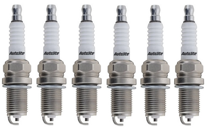 SET OF 6 AUTOLITE SPARK PLUGS TO SUIT MAZDA MX-6 GE KL 2.5L V6