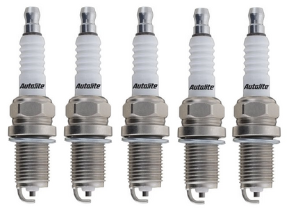 SET OF 5 AUTOLITE SPARK PLUGS TO SUIT AUDI 90 B3 NG 2.3L I5