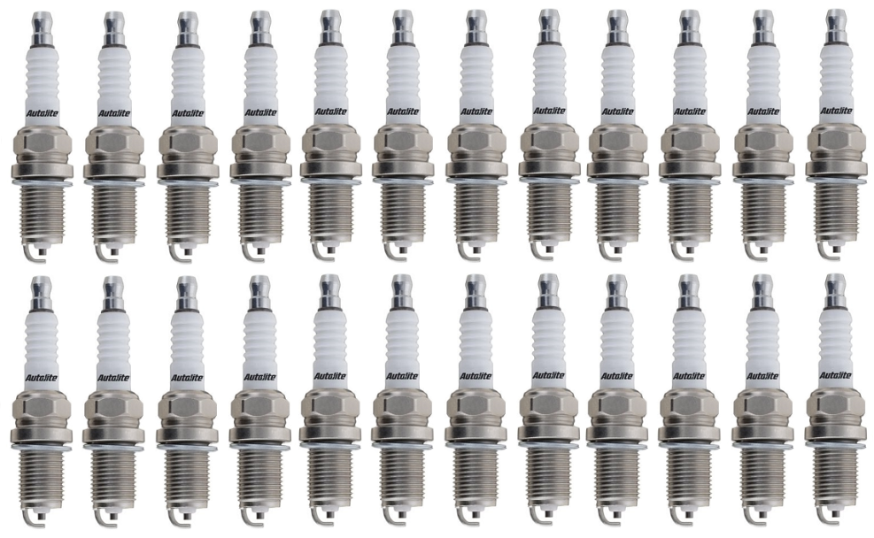 SET OF 24 AUTOLITE SPARK PLUGS TO SUIT MERCEDES BENZ SL600 R129 M120.983 6.0L V12 FROM 06/1998