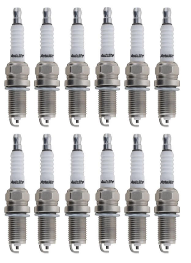 SET OF 12 AUTOLITE SPARK PLUGS TO SUIT MERCEDES BENZ C36 AMG W202 M104.941 3.6L I6