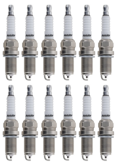SET OF 12 AUTOLITE SPARK PLUGS TO SUIT MERCEDES BENZ C36 AMG W202 M104.941 3.6L I6